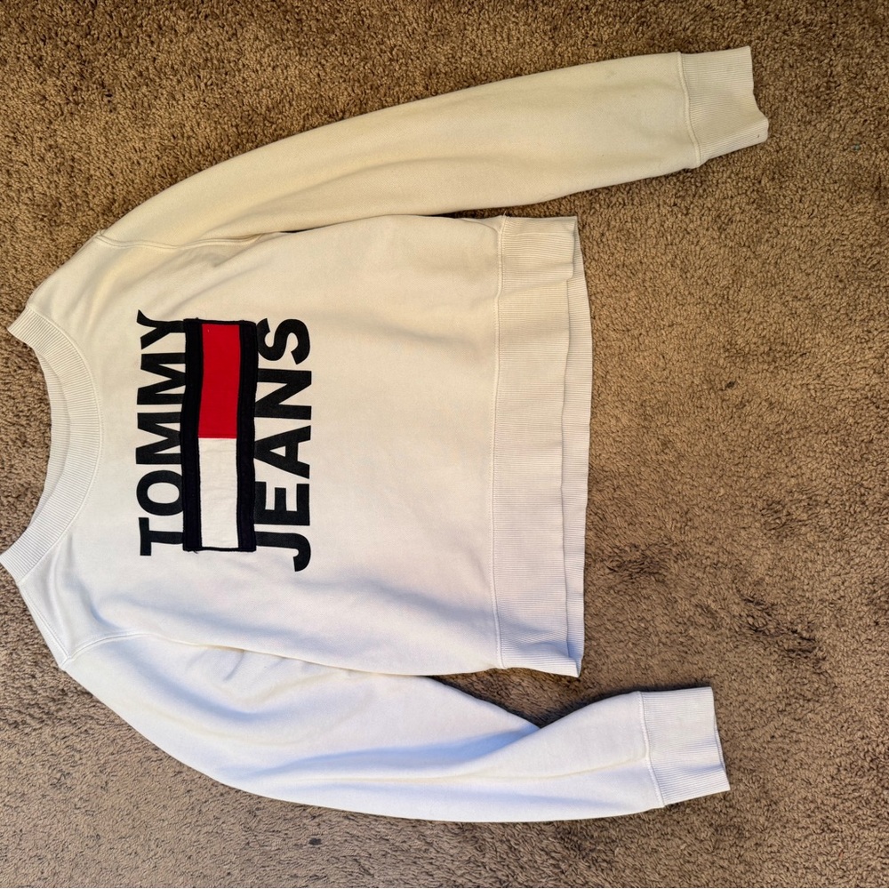 Tommy Jeans White Sweatshirt